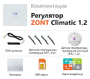 ZONT Climatic 1.2 Погодозависимый автоматический GSM / Wi-Fi регулятор (1 ГВС + 2 прямых/смесительных) с доставкой в Томск